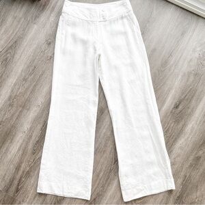 Mexx white linen wide leg pants